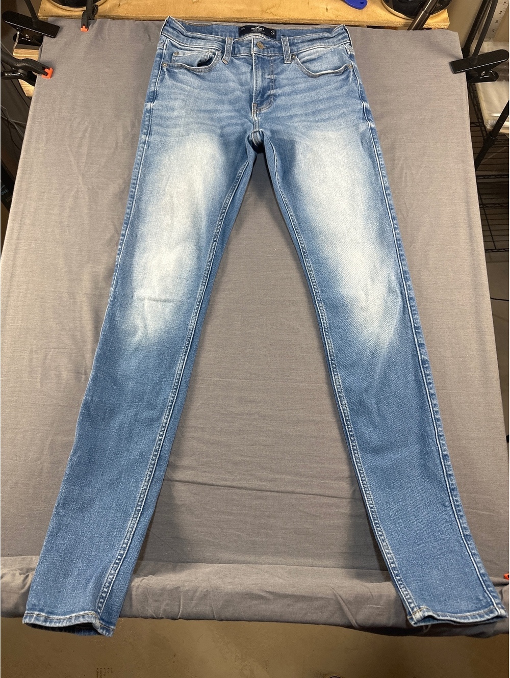 Hollister Co. Men's Blue Skinny Jeans Size W31 L36, Good Condition